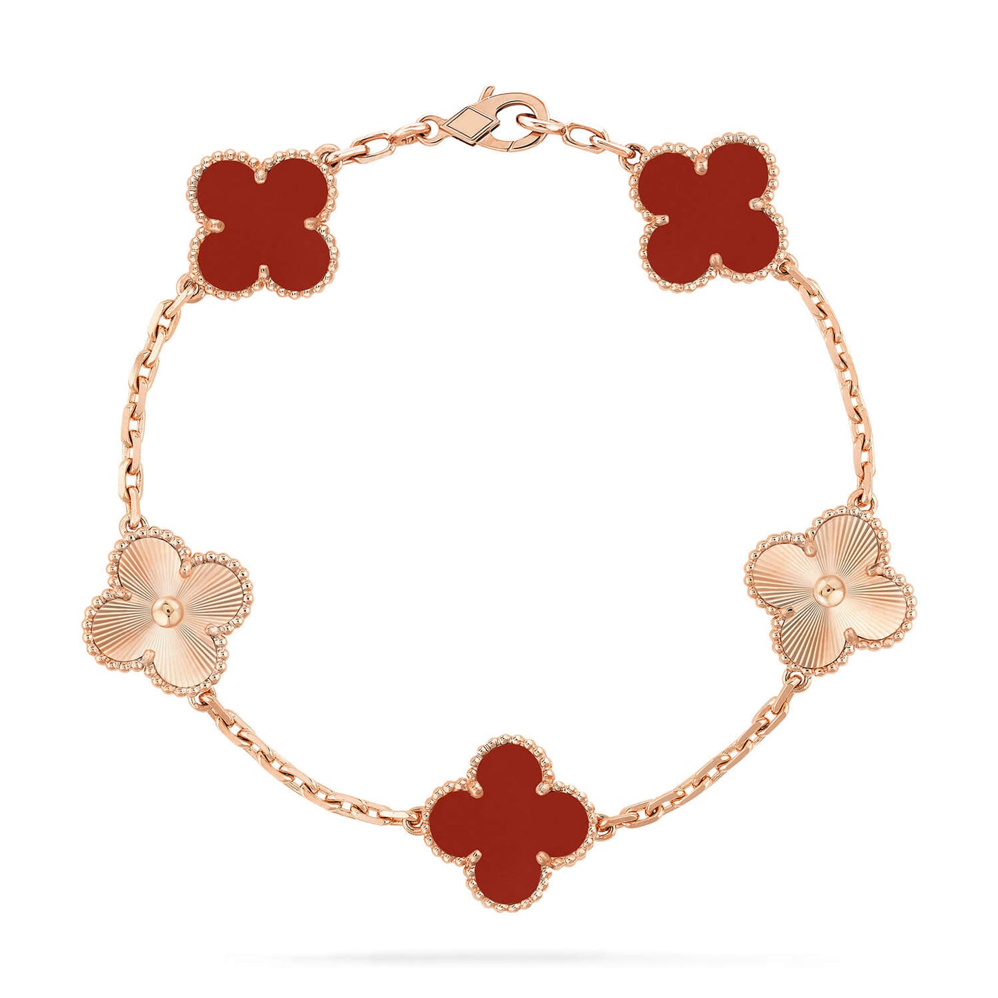 [Kincade Jewelery]Kincade  5 MOTIFS CARNELIAN GOLD BRACELET