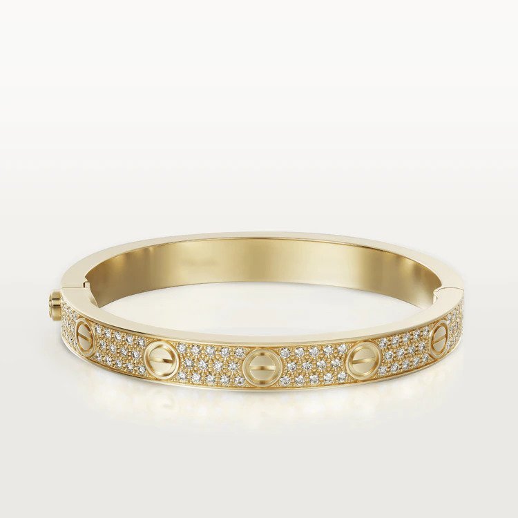 [Kincade Jewelery]LOVE BRACELET 6.1MM DIAMOND-PAVED