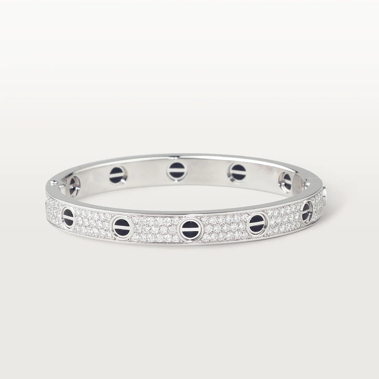 [Kincade Jewelery]LOVE BRACELET 6.1MM DIAMOND-PAVED CERAMIC