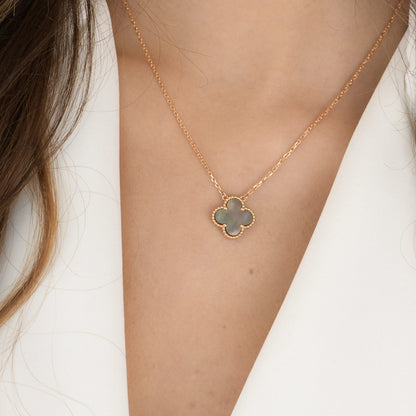 [Kincade Jewelery]Kincade 15MM  GRAY MOTHER OF PEARL NECKLACE