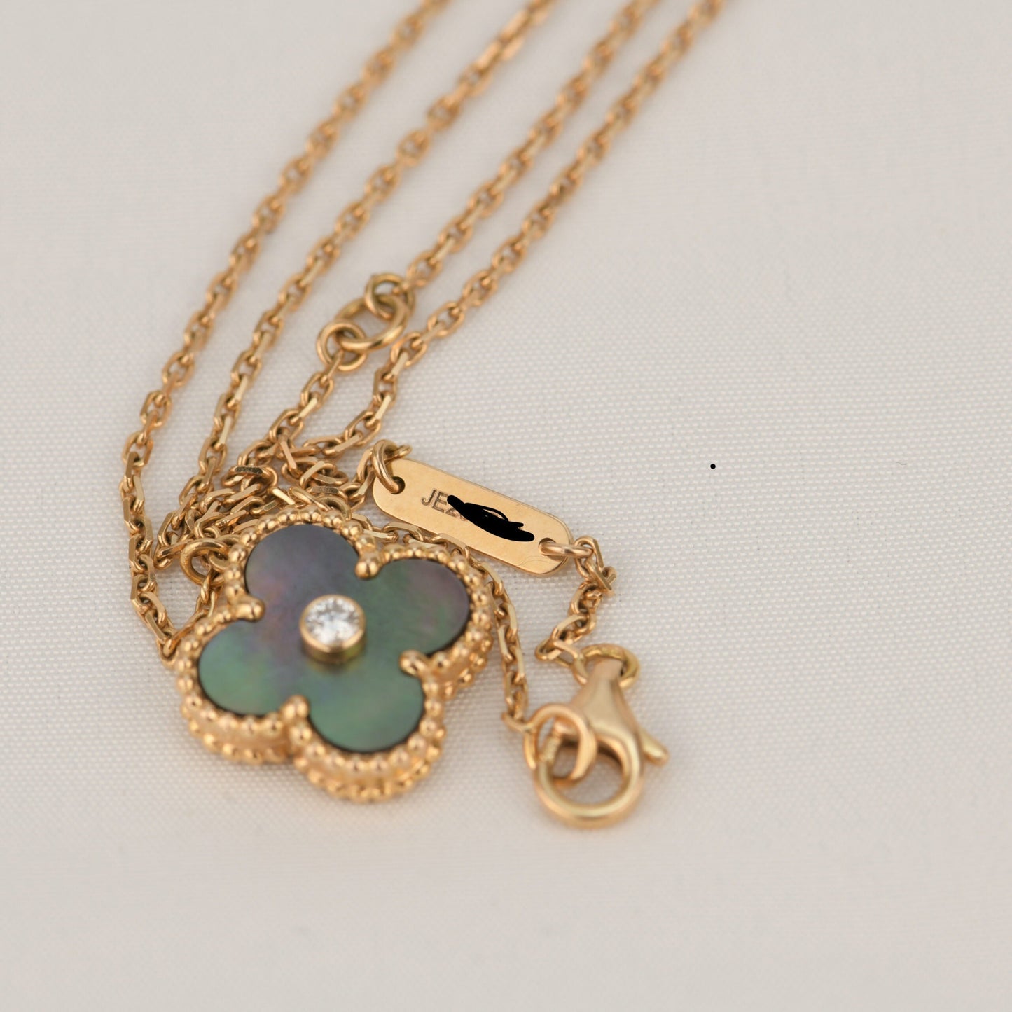 [Kincade Jewelery]Kincade 15MM DIAMOND AND MOTHER-OF-GREY NECKLACE