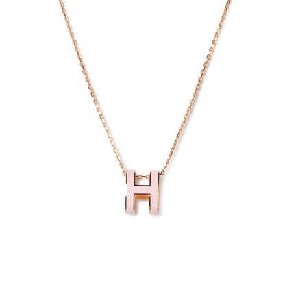 [Kincade Jewelery]POP H PEDANT PINK GOLD