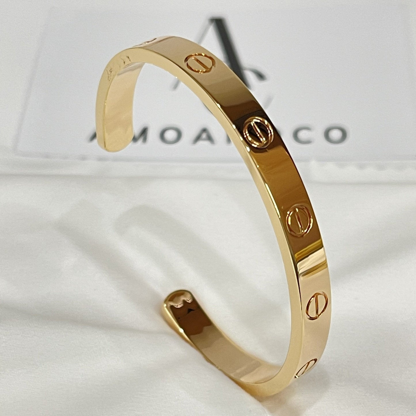 [Kincade Jewelery]LOVE BRACELET 6.1MM OPEN CUFF