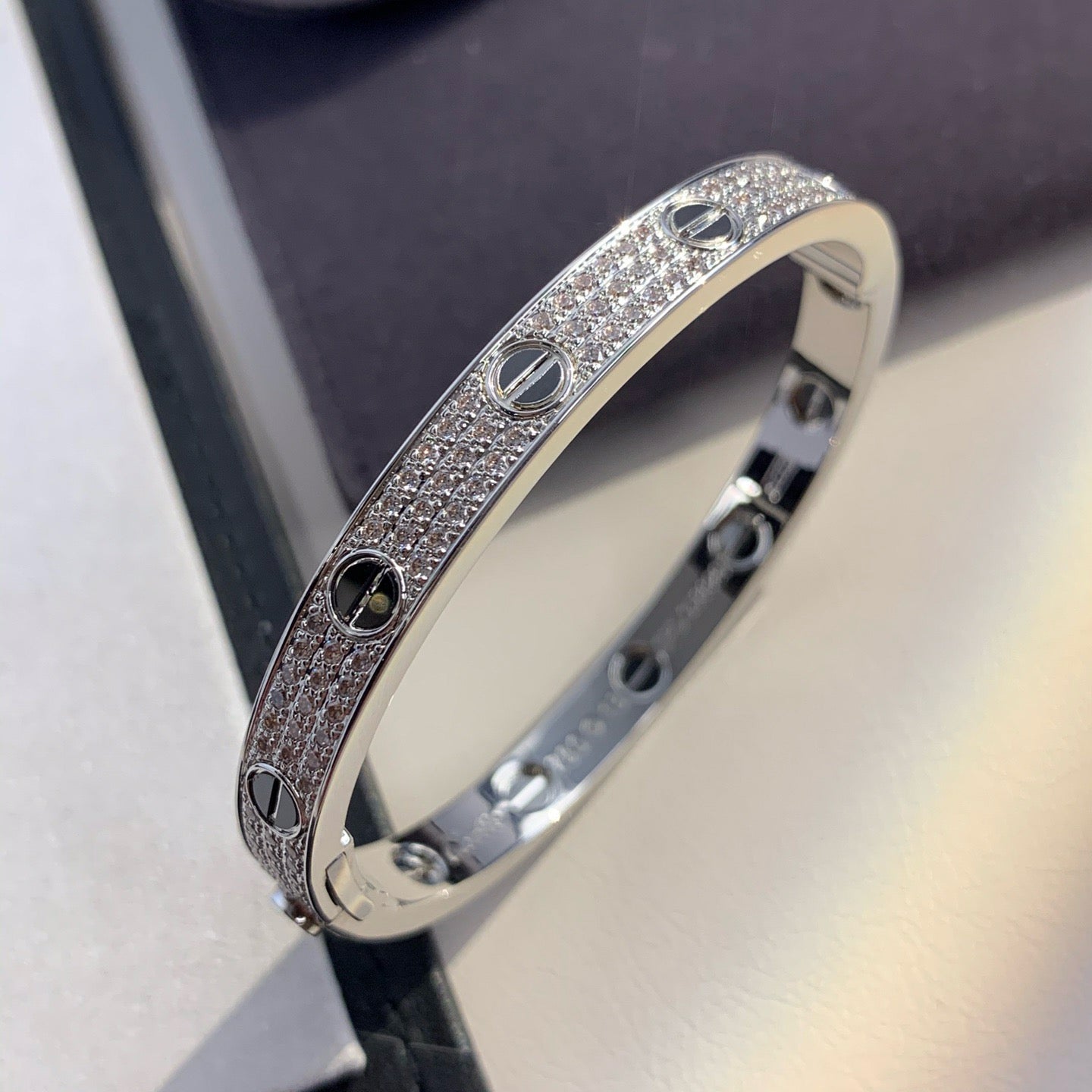 [Kincade Jewelery]LOVE BRACELET 6.1MM DIAMOND-PAVED CERAMIC