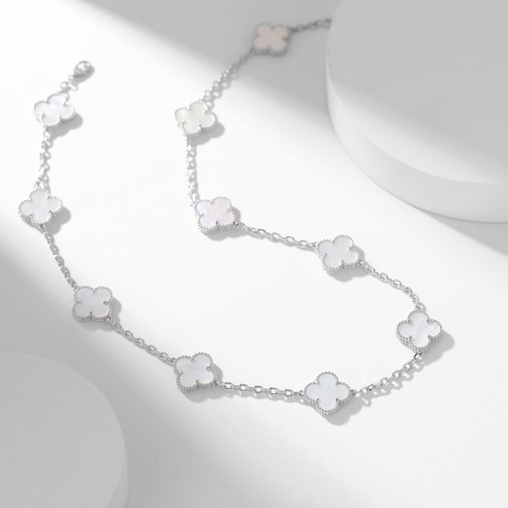 [Kincade Jewelery]KincadeS THE 10-MOTIFS WHITE MOTHER OF PEARL NECKLACE