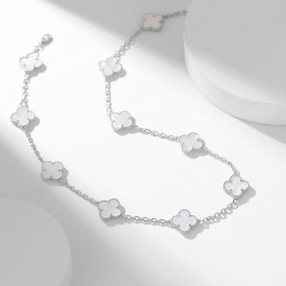 [Kincade Jewelery]KincadeS THE 10-MOTIFS WHITE MOTHER OF PEARL NECKLACE