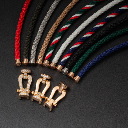 [Kincade Jewelery]FORCE LARGE HORSESHOE FULL DIAMOND BRACELET SILVER