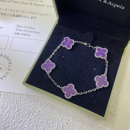 [Kincade Jewelery]Kincade  5 MOTIFS  PURPLE VIOLET BRACELET