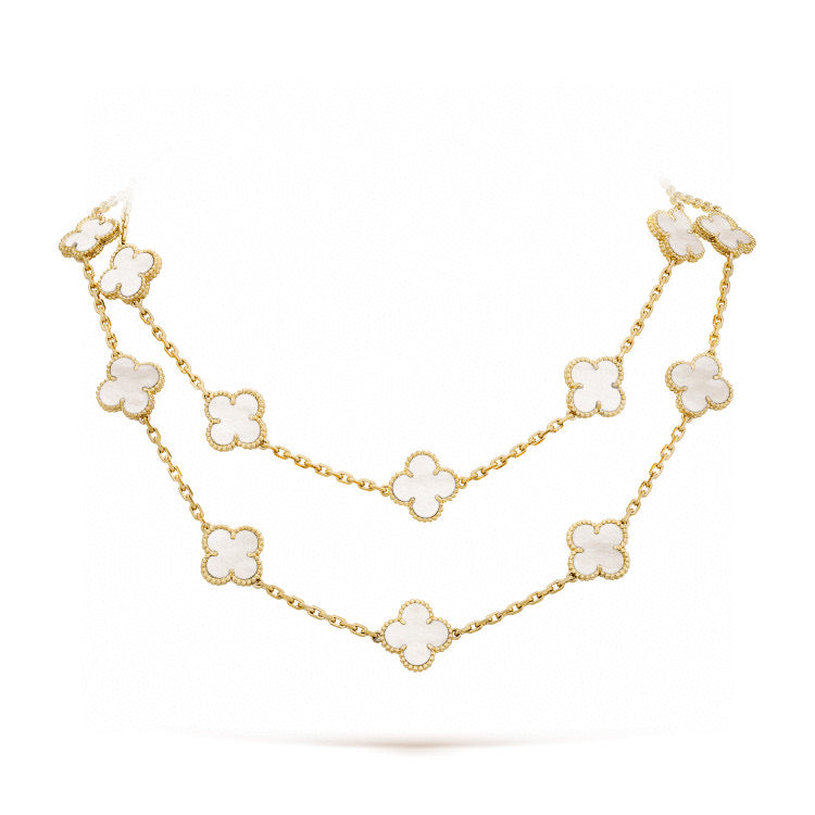 [Kincade Jewelery]Kincade 20 MOTIFS WHITE MOP NECKLACE