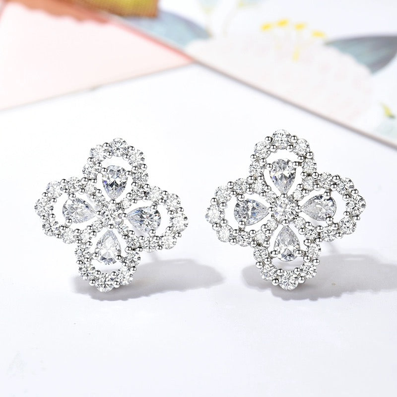 [Kincade Jewelery]LOOP EARRINGS FULL MOTIF DIAMOND 16MM