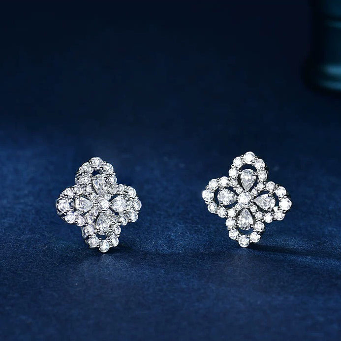 [Kincade Jewelery]LOOP EARRINGS FULL MOTIF DIAMOND 16MM