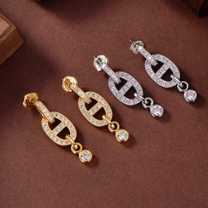 [Kincade Jewelery]HM CHAINE DIAMOND EARRINGS