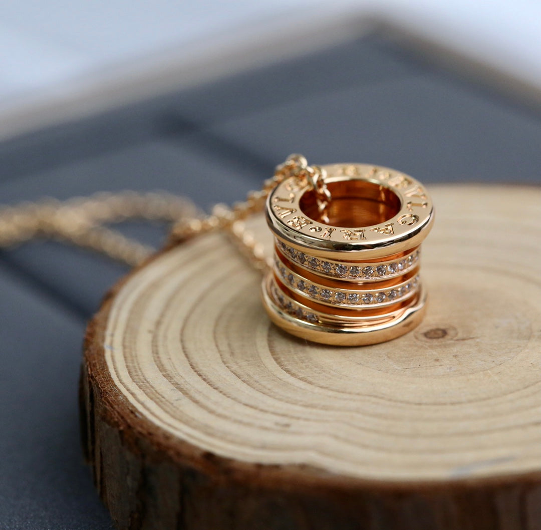 [Kincade Jewelery]ZERO 1 PINK GOLD DIAMOND NECKLACE