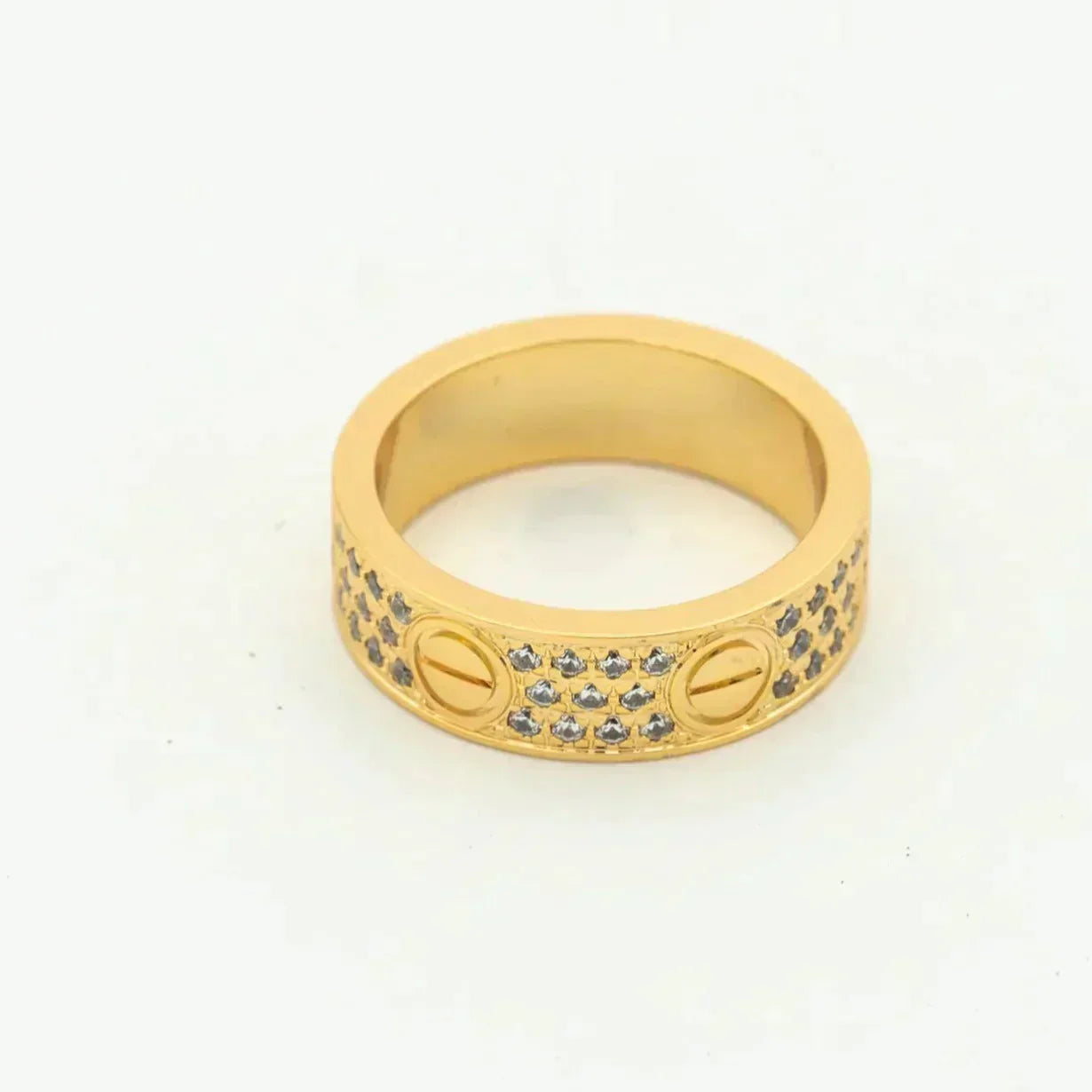[Kincade Jewelery]LOVE RING 5.5MM DIAMONDS PAVED