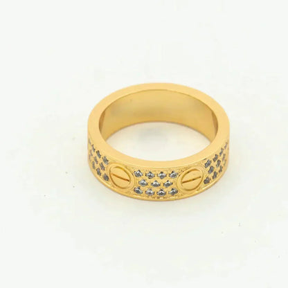 [Kincade Jewelery]LOVE RING 5.5MM DIAMONDS PAVED