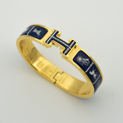 [Kincade Jewelery]H BRACELET BLUE CERAMIC