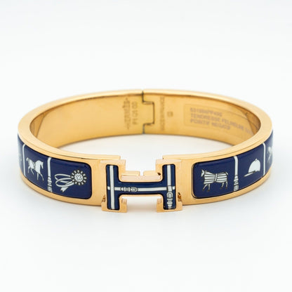 [Kincade Jewelery]H BRACELET BLUE CERAMIC