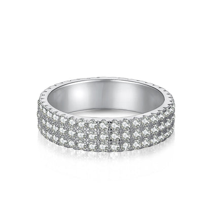 [Kincade Jewelery]Dainty Round Cut Tennis Ring