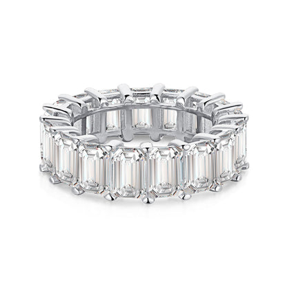[Kincade Jewelery]0.75 Carat Elegant Emerald Cut Tennis Ring