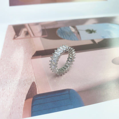 [Kincade Jewelery]Unique Colorful Radiant Cut RIng