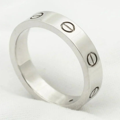 [Kincade Jewelery]LOVE RING 4MM 1 DIAMOND SILVER