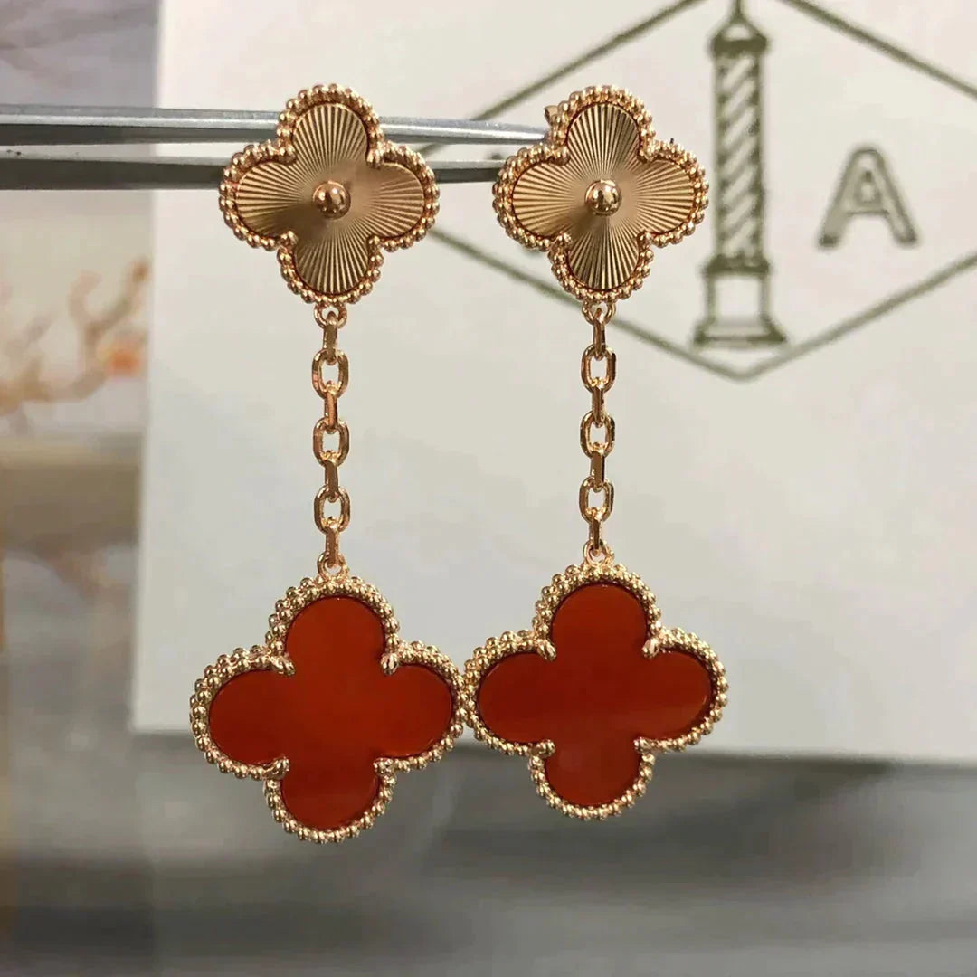 [Kincade Jewelery]Kincade 2 MOTIF  LASER CARNELIAN EARRINGS