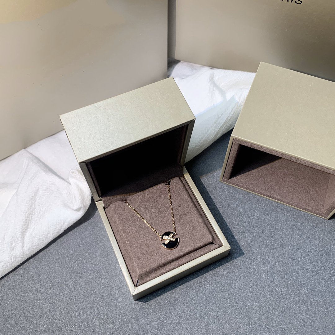 [Kincade Jewelery]JEUX DE PINK GOLD DIAMOND NECKLACE