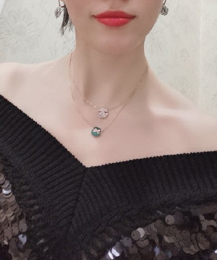 [Kincade Jewelery]JEUX DE ROSE GOLD DIAMOND NECKLACE