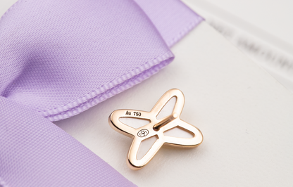 [Kincade Jewelery]JEUX DE WHITE MOP PINK GOLD DIAMOND EARRINGS