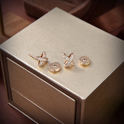 [Kincade Jewelery]JEUX DE GOLD DIAMOND EARRINGS