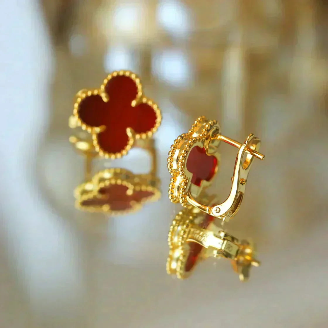 [Kincade Jewelery]Kincade MEDIUM 1 MOTIFS CARNELIAN  EARRINGS