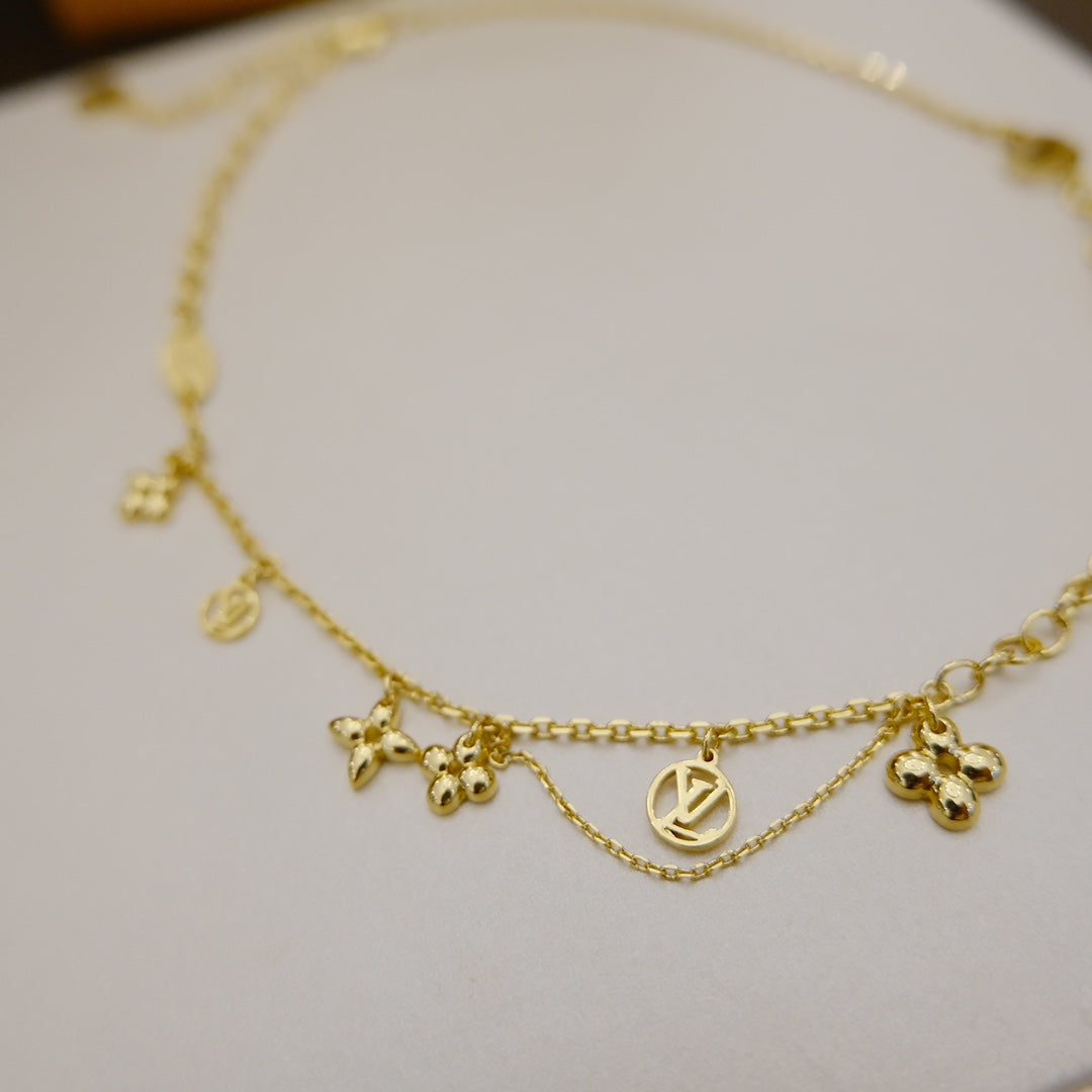 [Kincade Jewelery]BLOOMING SUPPLE NECKLACE BRASS