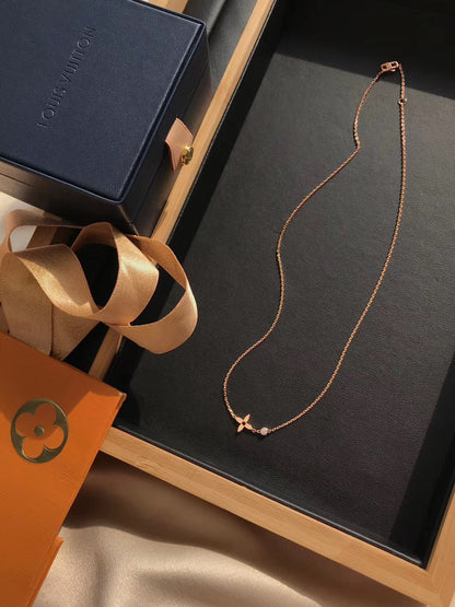 [Kincade Jewelery]BLOSSOM PENDANT PINK GOLD AND DIAMOND