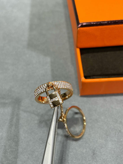 [Kincade Jewelery]HM KELLY CLOCHETTE DOUBLE RING IN  WITH DIAMONDS