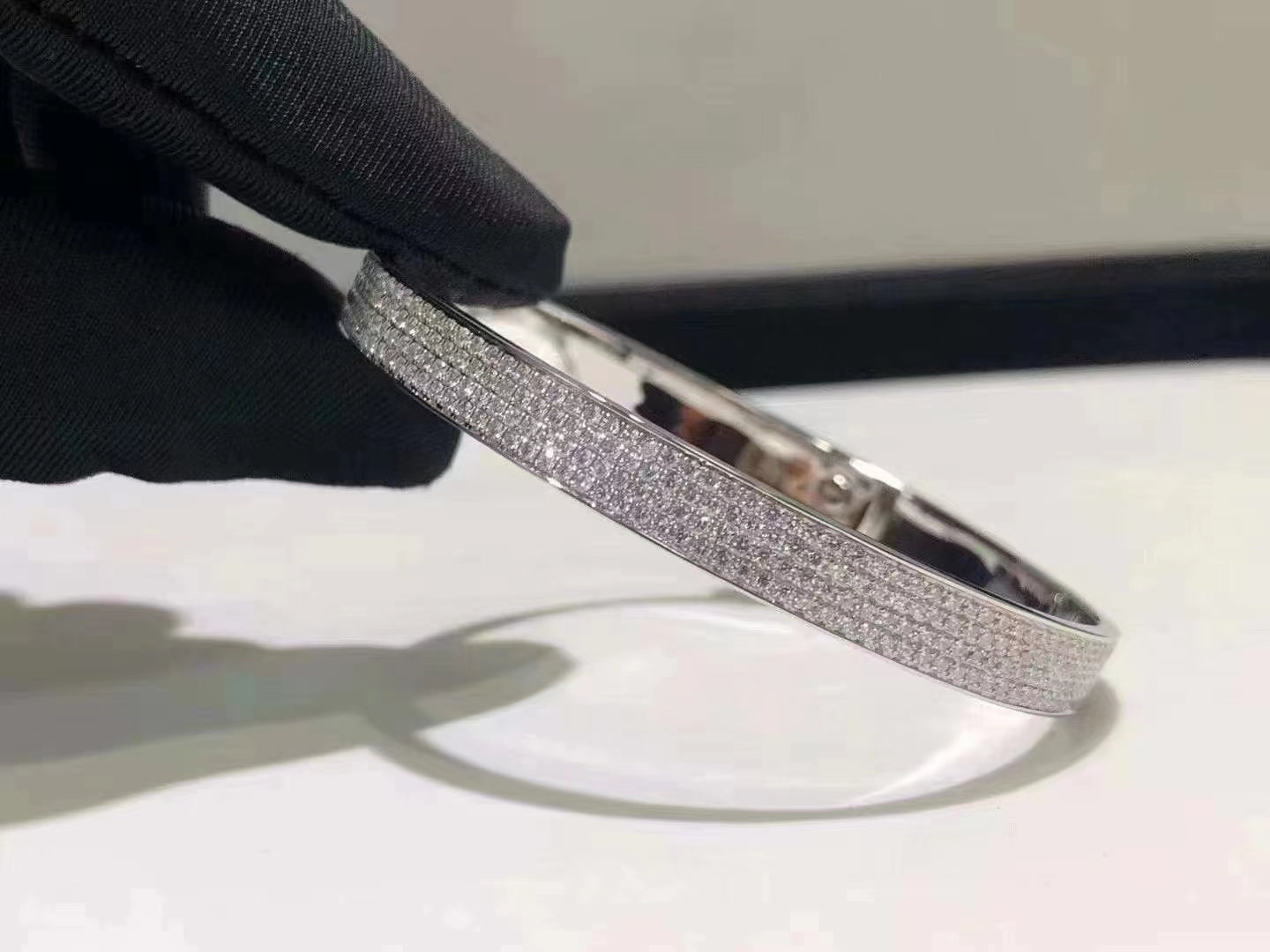 [Kincade Jewelery]HM KELLY BRACELET IN SILVER AND FULL PAVE DIAMOND