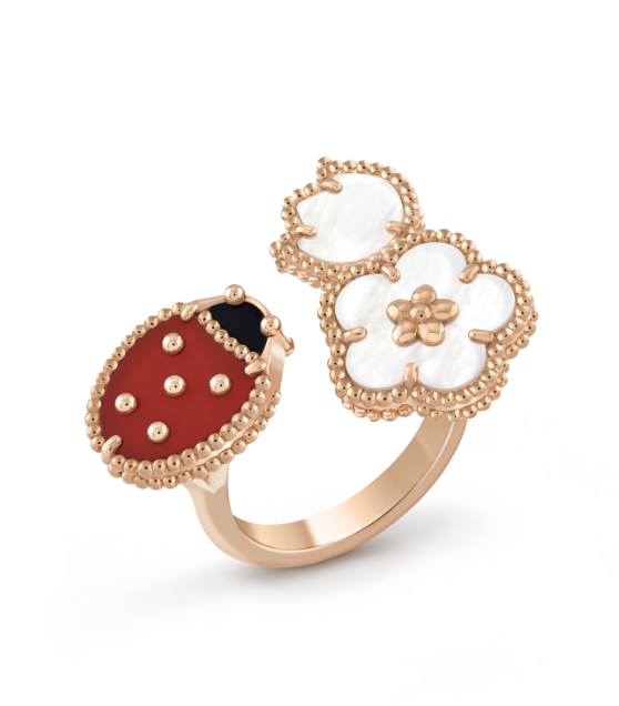 [Kincade Jewelery]LUCKY 3 MOTIF ROSE GOLD RING