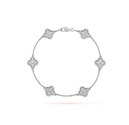 [Kincade Jewelery]Kincade 6 MOTIF SILVER DIAMOND BRACELET