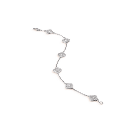 [Kincade Jewelery]Kincade 6 MOTIF SILVER DIAMOND BRACELET