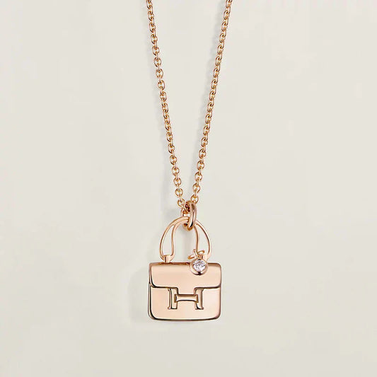 [Kincade Jewelery]AMULETTE PEDANT ROSE GOLD NECKLACE