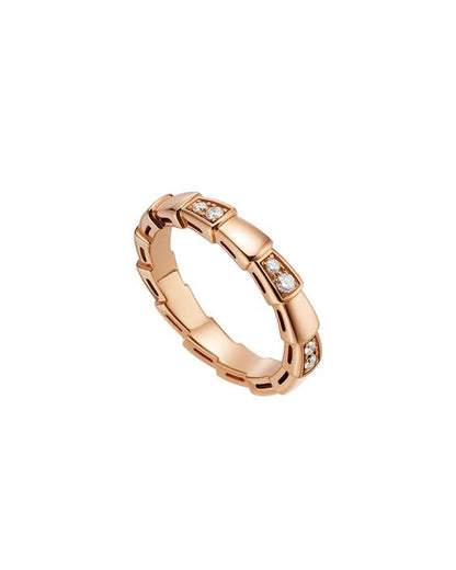 [Kincade Jewelery]SERPENTI RING PINK GOLD  3MM