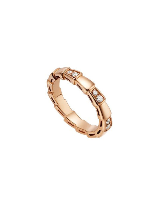 [Kincade Jewelery]SERPENTI RING PINK GOLD  3MM