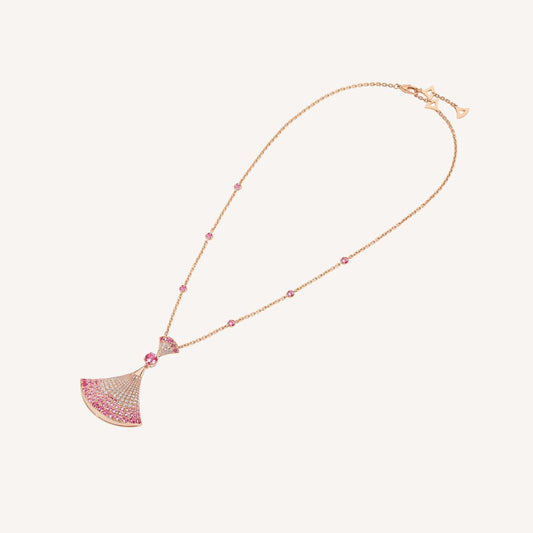 [Kincade Jewelery]DREAM NECKLACK DIAMOND PINK GOLD
