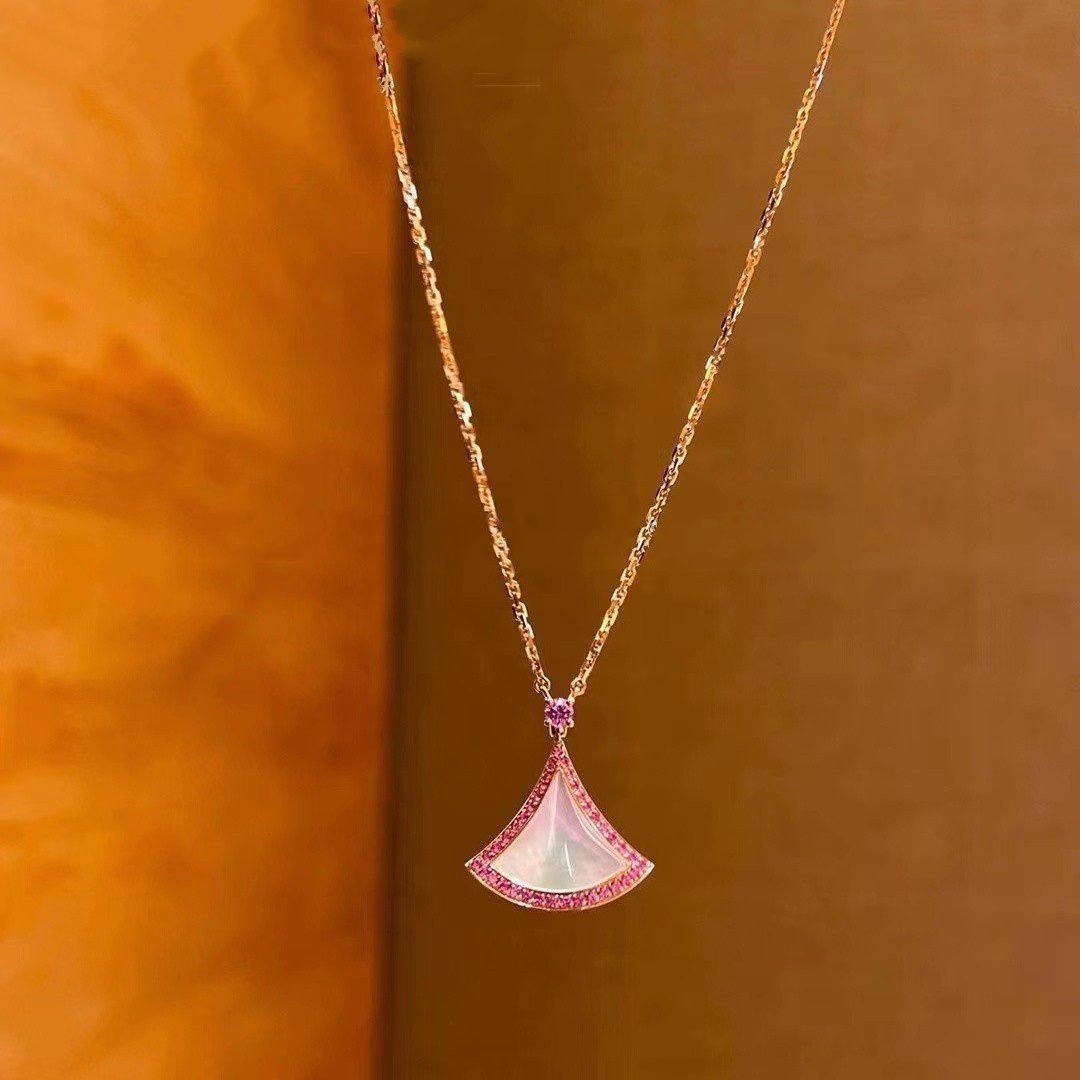 [Kincade Jewelery]DREAM NECKLACE MOP DIAMOND PINK