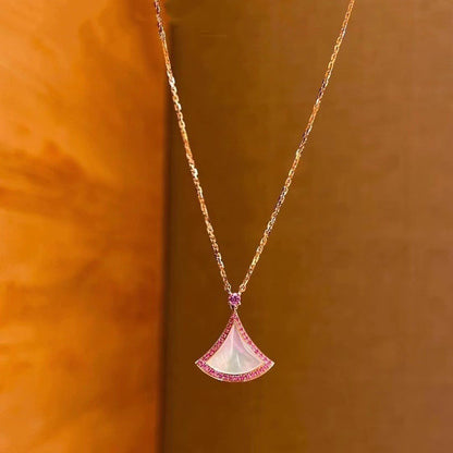 [Kincade Jewelery]DREAM NECKLACE MOP DIAMOND PINK