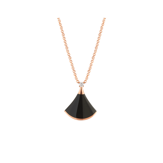 [Kincade Jewelery]DREAM NECKLACE ONYX 1 DIAMOND