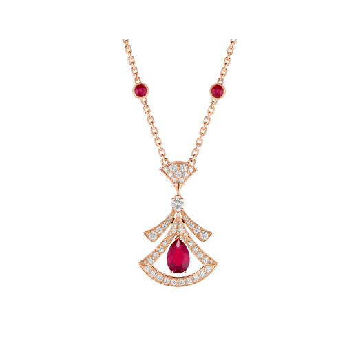 [Kincade Jewelery]DREAM NECKLACE CARNELIAN DIAMOND PINK GOLD