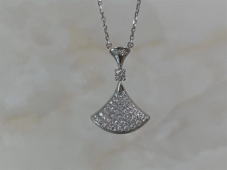 [Kincade Jewelery]DREAM NECKLACE SILVER FULL DIAMOND