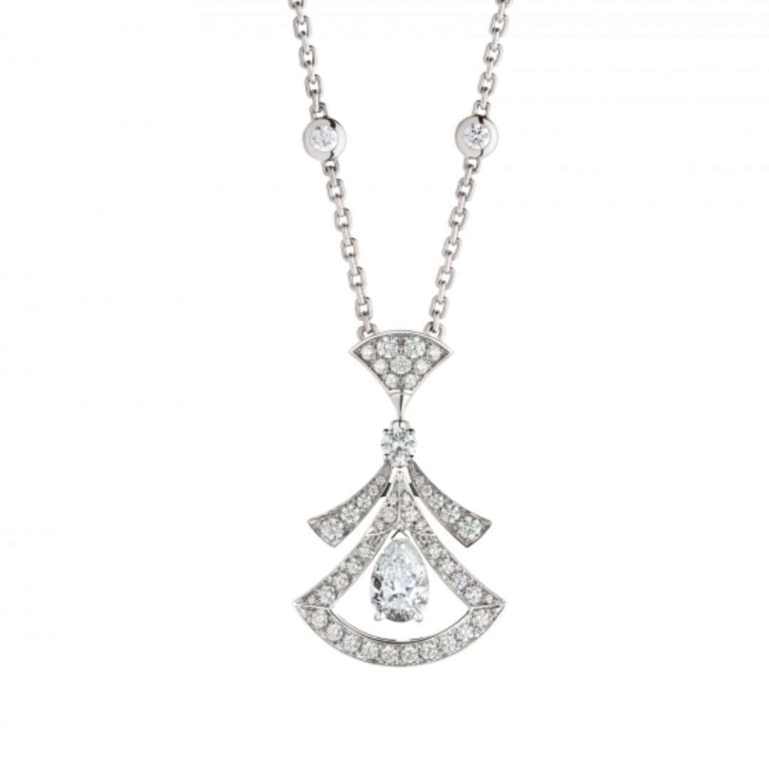 [Kincade Jewelery]DREAM NECKLACE WHITE DIAMOND SILVER