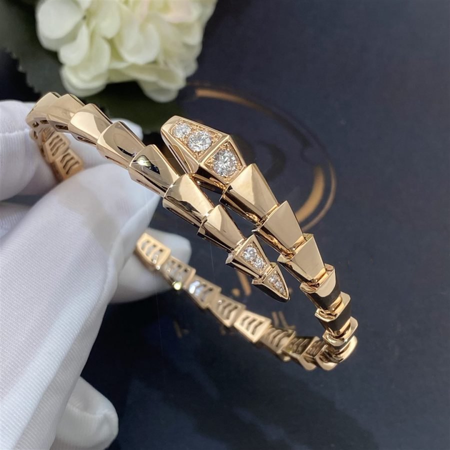 [Kincade Jewelery]SERPENTI BRACELET DIAMONDS PINK GOLD