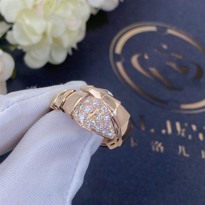 [Kincade Jewelery]SERPENTI RING PINK GOLD DIAMOND